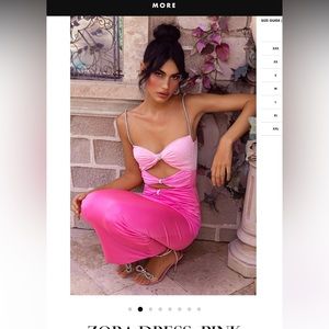 Eliya the label Zora pink dress size medium